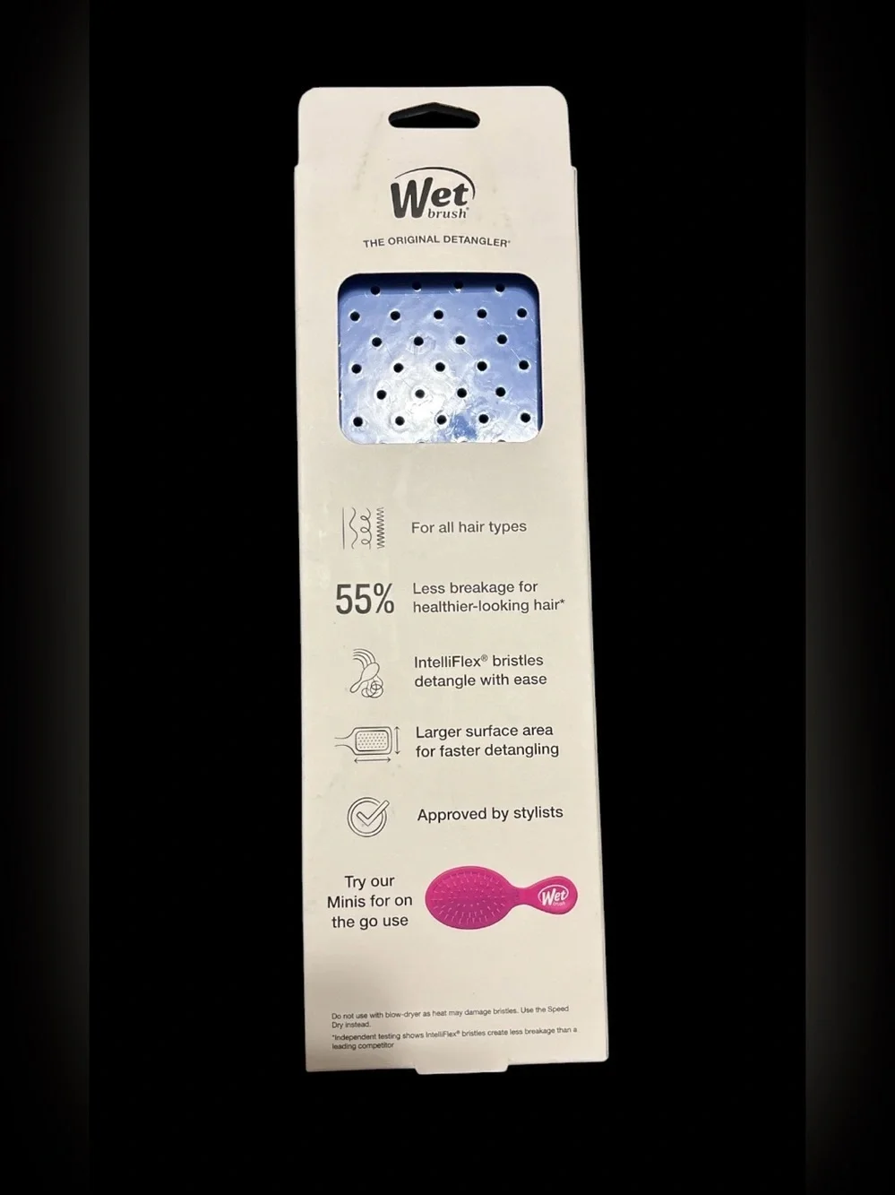Paddle Detangler Hair Brush - Blue
